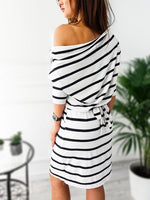 NEW FEELING Womens Black Off The Shoulder Dresses