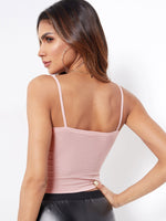 NEW FEELING Womens Pink Camis