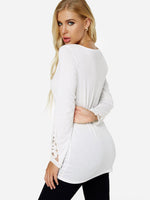 NEW FEELING Womens White T-Shirts