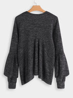 NEW FEELING Womens Dark Grey T-Shirts