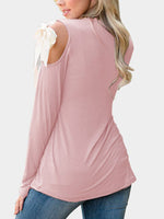 NEW FEELING Womens Light Pink T-Shirts