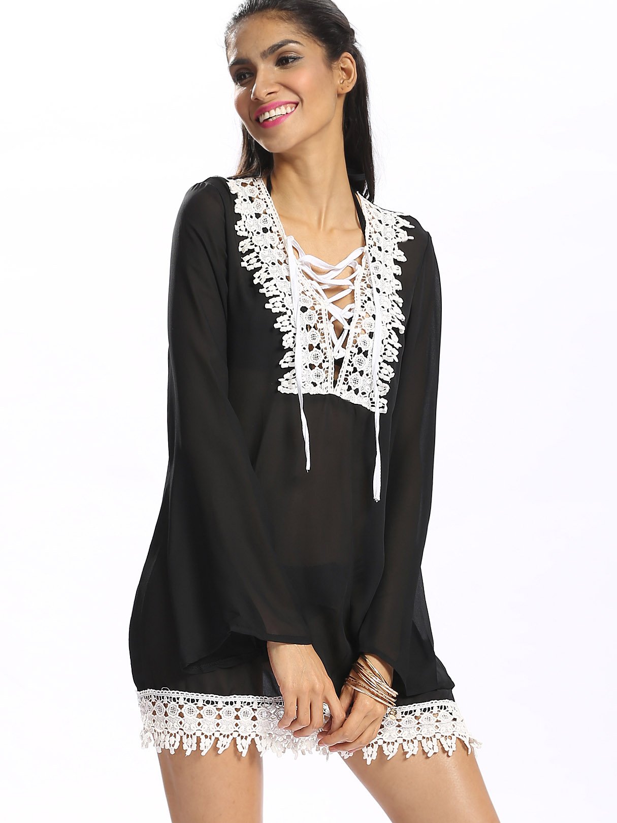 OEM Ladies Multi Chiffon Dresses