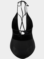 NEW FEELING Womens Black One-Pieces