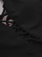 NEW FEELING Womens Black One-Pieces