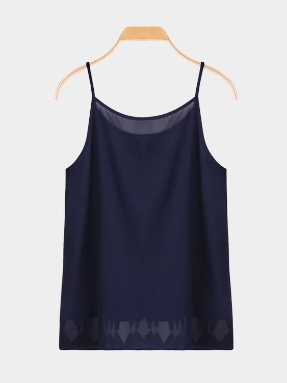 NEW FEELING Womens Black Camis