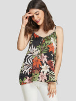 Wholesale Scoop Neck Backless Sleeveless Black Camis
