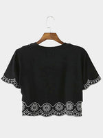 NEW FEELING Womens Black T-Shirts