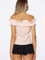 NEW FEELING Womens Pink T-Shirts