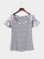 NEW FEELING Womens Striped T-Shirts
