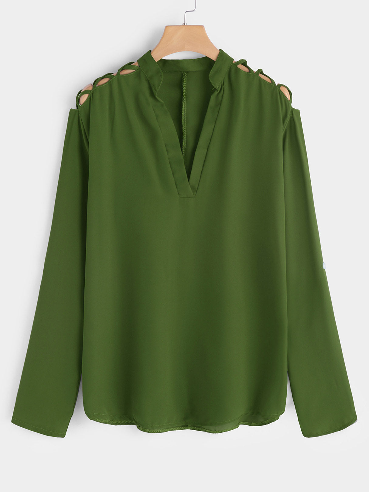 Custom Ladies V-Neck Plus Size Tops