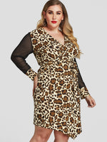 ODM Ladies Long Sleeve Plus Size Dress
