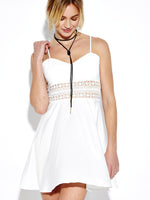 OEM Ladies White Mini Dresses