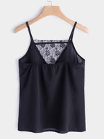 NEW FEELING Womens Black Camis