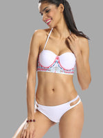 NEW FEELING Womens White Bikinis