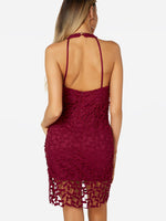 NEW FEELING Womens Burgundy Sexy Dresses
