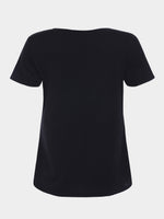 NEW FEELING Womens Black T-Shirts
