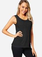 NEW FEELING Womens Black Camis