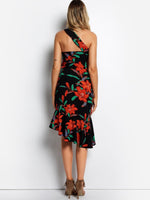 NEW FEELING Womens Black Floral Dresses