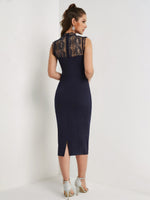 NEW FEELING Womens Navy Midi Dresses