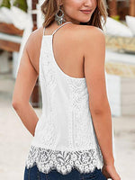 NEW FEELING Womens White Camis
