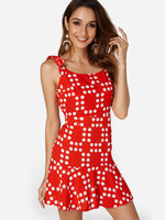 OEM Ladies Red Mini Dresses