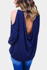 NEW FEELING Womens Blue T-Shirts
