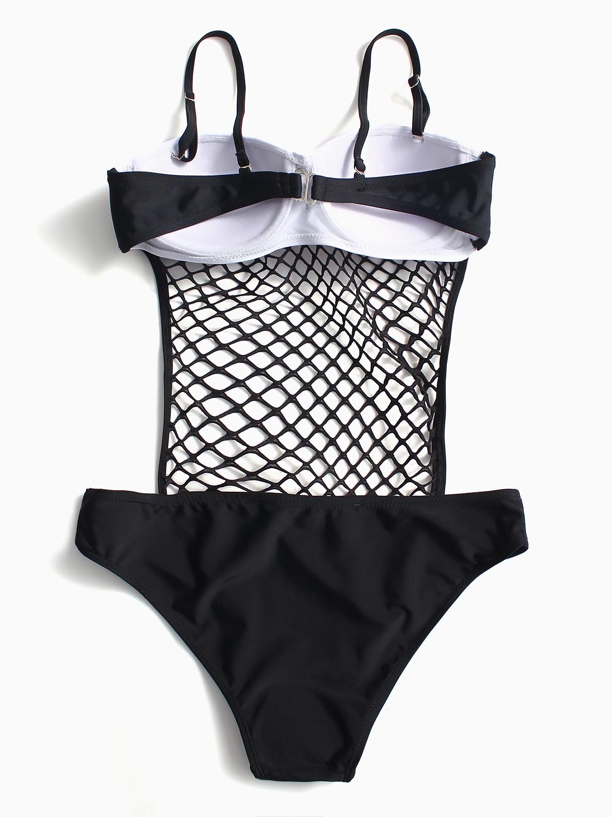 NEW FEELING Womens Black One-Pieces