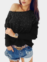 NEW FEELING Womens Black T-Shirts