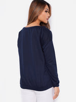 NEW FEELING Womens Navy T-Shirts