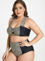 OEM Ladies Leopard Plus Size Swimwear