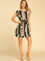 NEW FEELING Womens Color Block Mini Dresses