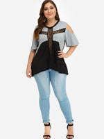 OEM ODM Womens Half Sleeve Plus Size Tops