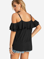 NEW FEELING Womens Black T-Shirts