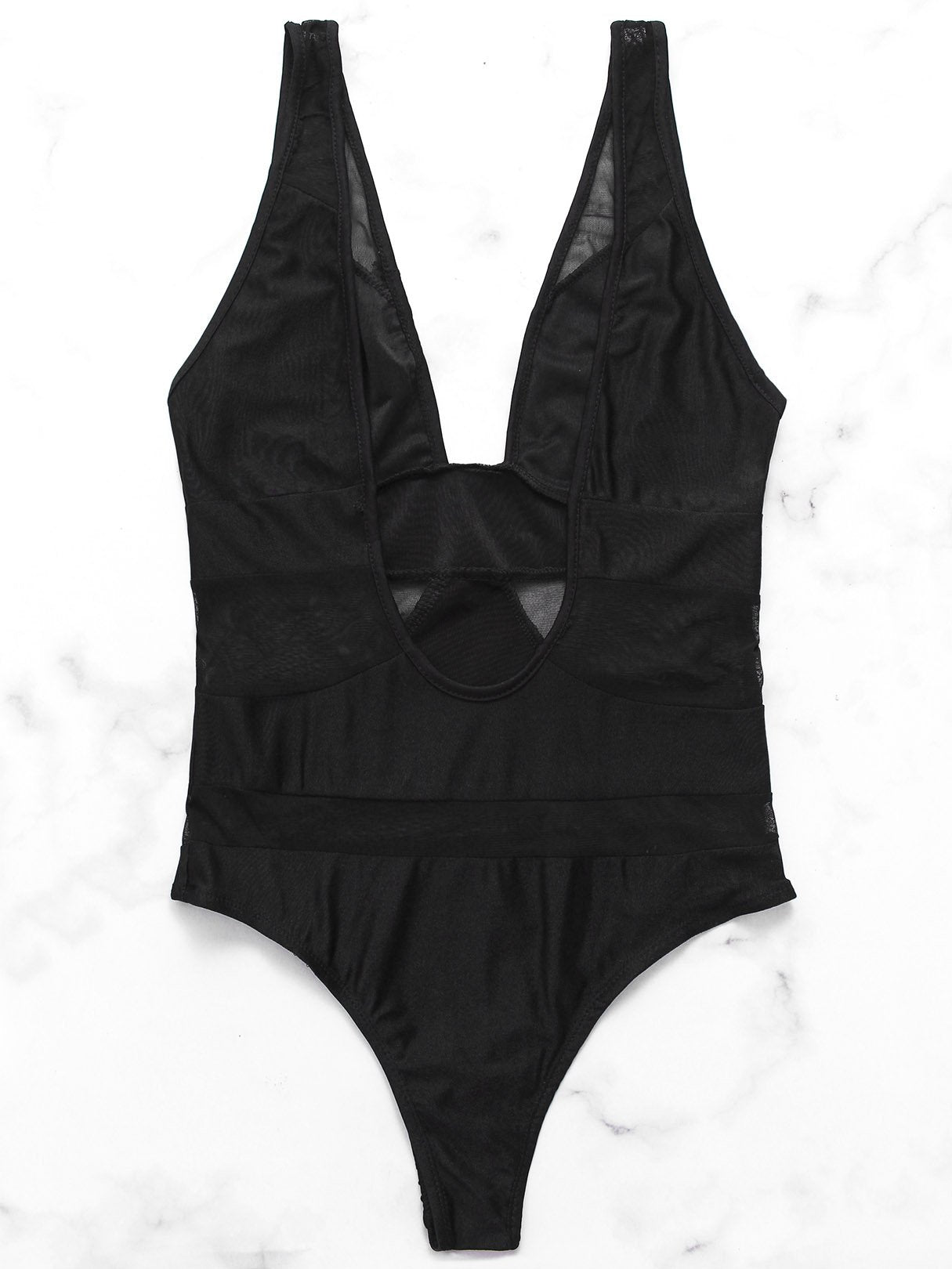 NEW FEELING Womens Black One-Pieces