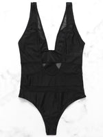 NEW FEELING Womens Black One-Pieces