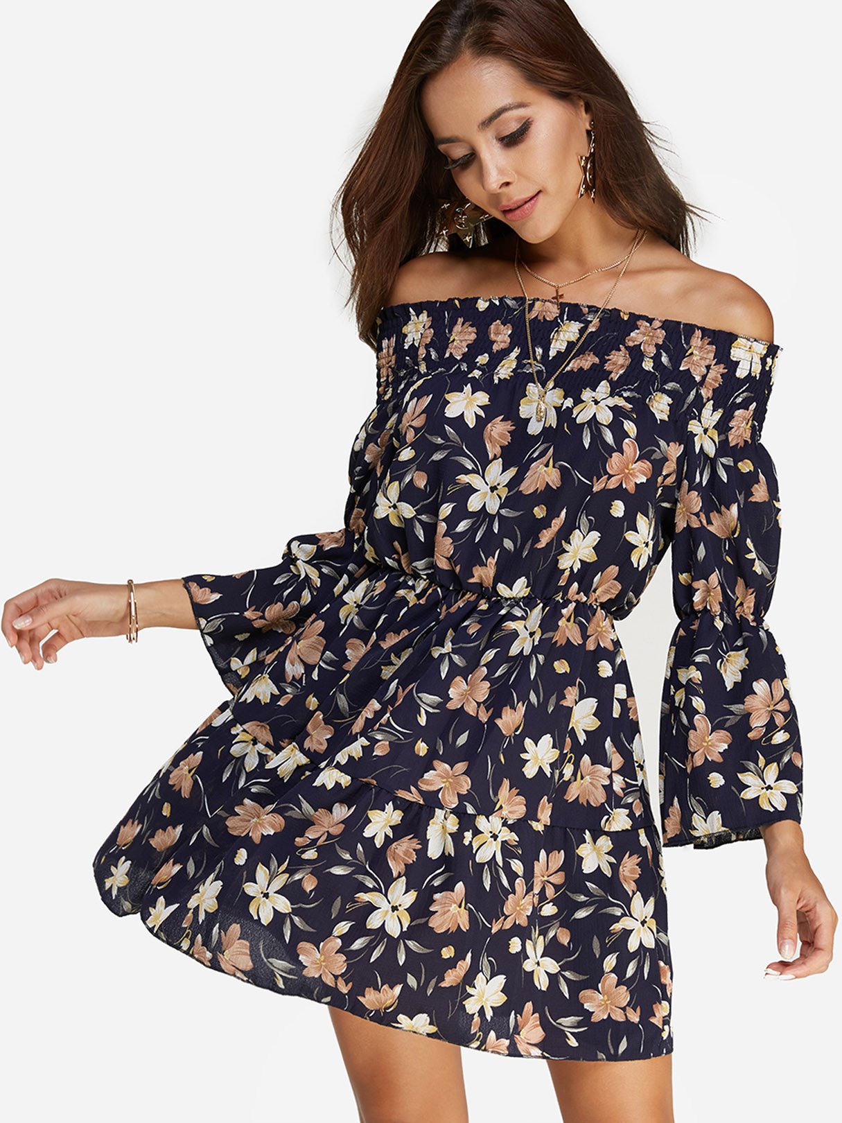 OEM Ladies Black Off The Shoulder Dresses
