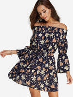 OEM Ladies Black Off The Shoulder Dresses