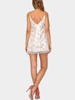 NEW FEELING Womens Beige Mini Dresses