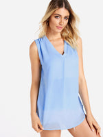 OEM ODM Womens Blue Camis