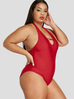 Custom Plus Size White Bikini Top