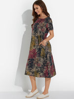 OEM Ladies Red Midi Dresses