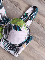 Custom Ladies V-Neck Bikini Set Swimwear