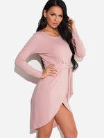 OEM Ladies Pink Casual Dresses