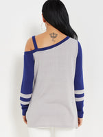 NEW FEELING Womens Color Block T-Shirts
