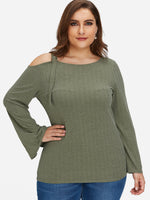 OEM Ladies Green Plus Size Tops