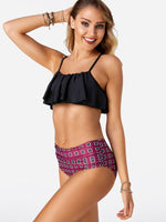 Custom Black High Waisted Bikini Plus Size