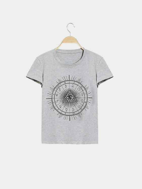 Wholesale Round Neck Half Sleeve Grey T-Shirt
