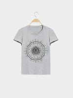Wholesale Round Neck Half Sleeve Grey T-Shirt