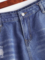 OEM Ladies Sky Blue Plus Size Bottoms