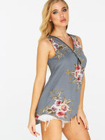 Custom Womens Floral Print Camis